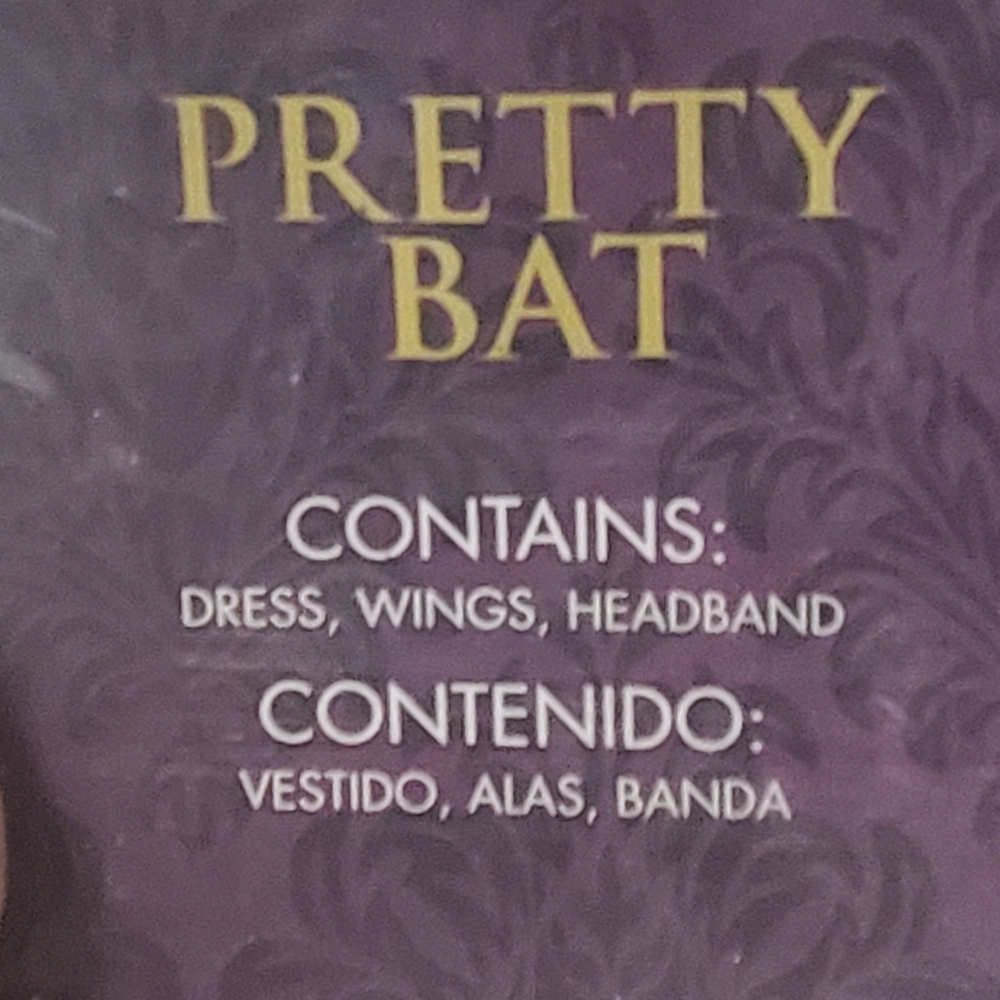 Pretty Bat Girls Halloween Costume Sz 8-10 - Picture 4 of 9